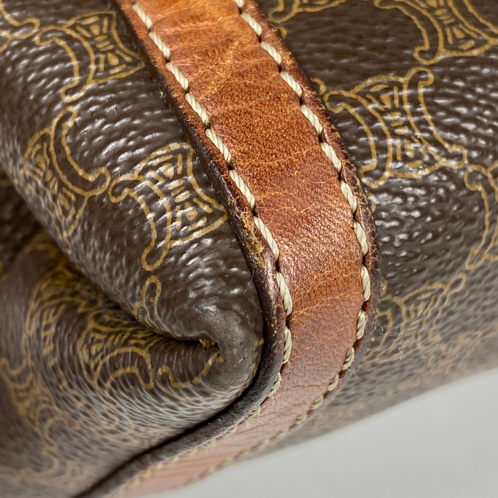 Celine Macadam Pattern Canvas Clutch Bag Brown - image 3